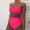 High Waist Bandeau Bikini Set - DSY - DSY Retailers