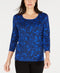 Paisley-Print Long-Sleeve Top