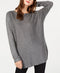 Petite Allover Rhinestone Shirttail Sweater