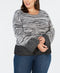 Plus Size Boxy Colorblock Pullover