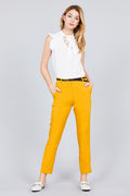 Woven Belted Pants