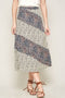 Floral-print Woven Midi Skirt