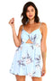 Floral Cut-Out Sleeveless Romper