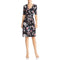 Adrianna Papell Floral Faux Wrap Casual Dress - Adrianna Papell - DSY Retailers