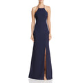 Bariano High Neck Cross Back Gown - Bariano - DSY Retailers