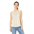 Lucky Brand Button Front Eyelet Yoke Tank Top - Lucky Brand - DSY Retailers