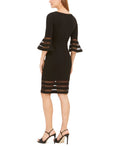 Calvin Klein Bell-Sleeve Illusion-Stripe Dress - Calvin Klein - DSY Retailers