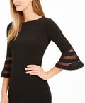 Calvin Klein Bell-Sleeve Illusion-Stripe Dress - Calvin Klein - DSY Retailers