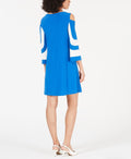 Colorblocked Cold-Shoulder A-Line Dress - Alfani - DSY Retailers