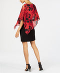 Connected Floral Cold-Shoulder Cape Dress - Connected - DSY Retailers
