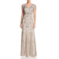 Embellished Illusion Gown - Adrianna Papell - DSY Retailers