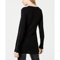 Embellished Ribbed Knit Tunic Sweater - Bar III - DSY Retailers