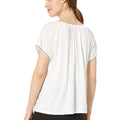 Lucky Brand Embroidered Short Sleeve Peasant Top - Lucky Brand - DSY Retailers