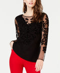 INC International Concept Velvet Burnout Sweater - INC International Concepts - DSY Retailers