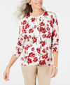 Karen Scott Floral-Print Cardigan Sweater - Karen Scott - DSY Retailers