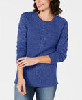 Karen Scott Petite Cable-Detail Sweater - Karen Scott - DSY Retailers