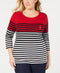 Karen Scott Plus Size Striped Boat-Neck Top - Karen Scott - DSY Retailers
