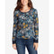 Monica Printed Waffle-Knit Top - William Rast - DSY Retailers