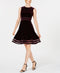 Petite Velvet Illusion Fit & Flare Dress - Calvin Klein - DSY Retailers