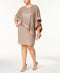 Plus Size Sequined Lace Cape Dress - R & M Richards - DSY Retailers
