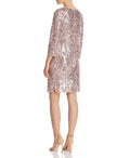 Sequined Shift Rose Dress - AQUA - DSY Retailers
