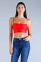 Sexy Spaghetti Strap Darted Under Bust Crop Top Top DSY 