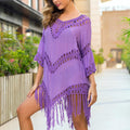 Tropical Hollow Out Beach Dress Cover Up - DSY - DSY Retailers